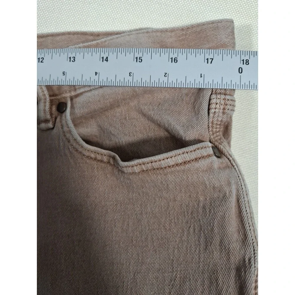 Banana Republic Athletic Fit Jeans Mens 34x32 Brown Light Wash Stretch Denim